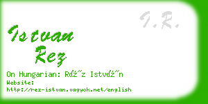 istvan rez business card